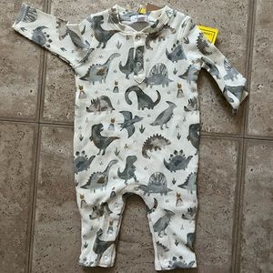 ANGEL DEAR NWT ORGANIC DINO ONESIE 3-6M